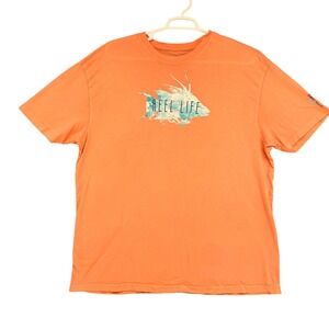 Reel Life Fishing T-Shirt Graphic Print Short Sleeve‎ Casual XXL